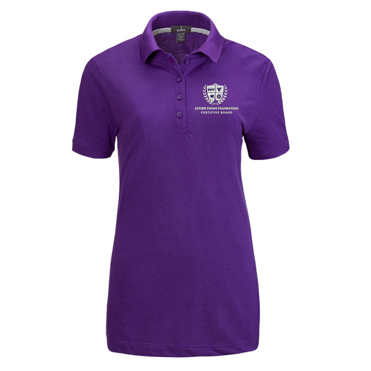 Exclusive Esther Funds Foundation Executive Board Polo – Women’s Purple (VistaPrint Edition)
