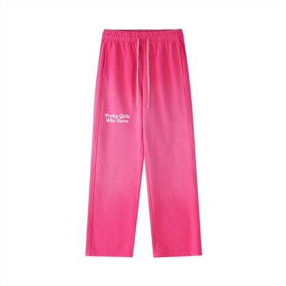 PGWS Washed Gradient Straight-Leg Sweatpants