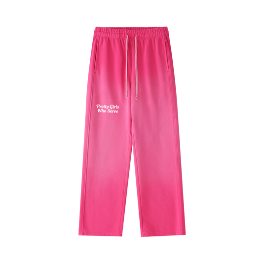 PGWS Washed Gradient Straight-Leg Sweatpants