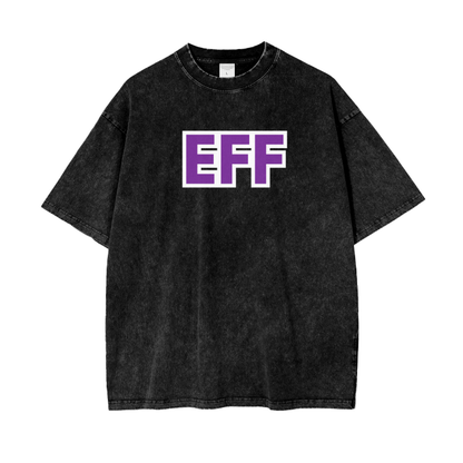 EFF Acid Wash Oversize T-Shirt