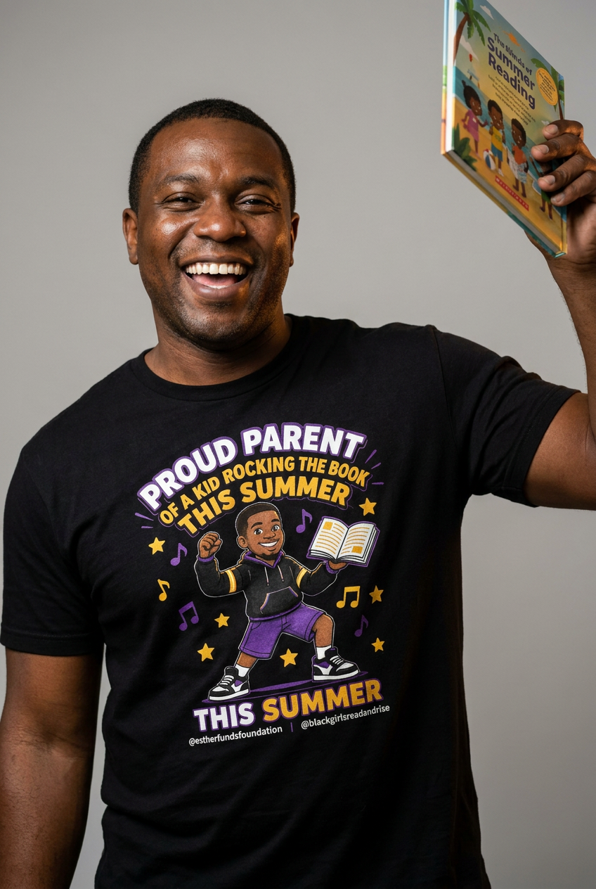 Proud Parent Rock The Book Adult Tee